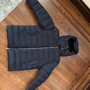 Moncler 100% Authentic Men’s Navy Down Parka Coat